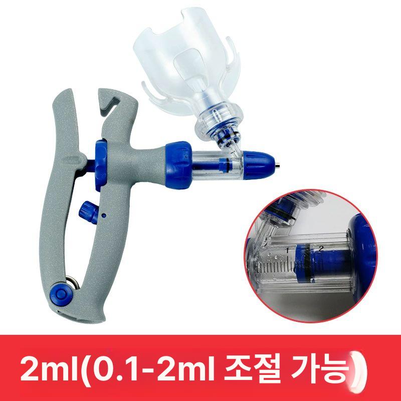 가축 연속 주입 수의학 축사 접종 염소 바늘 인젝터 닭 주사기 1ml - 상세 이미지 4