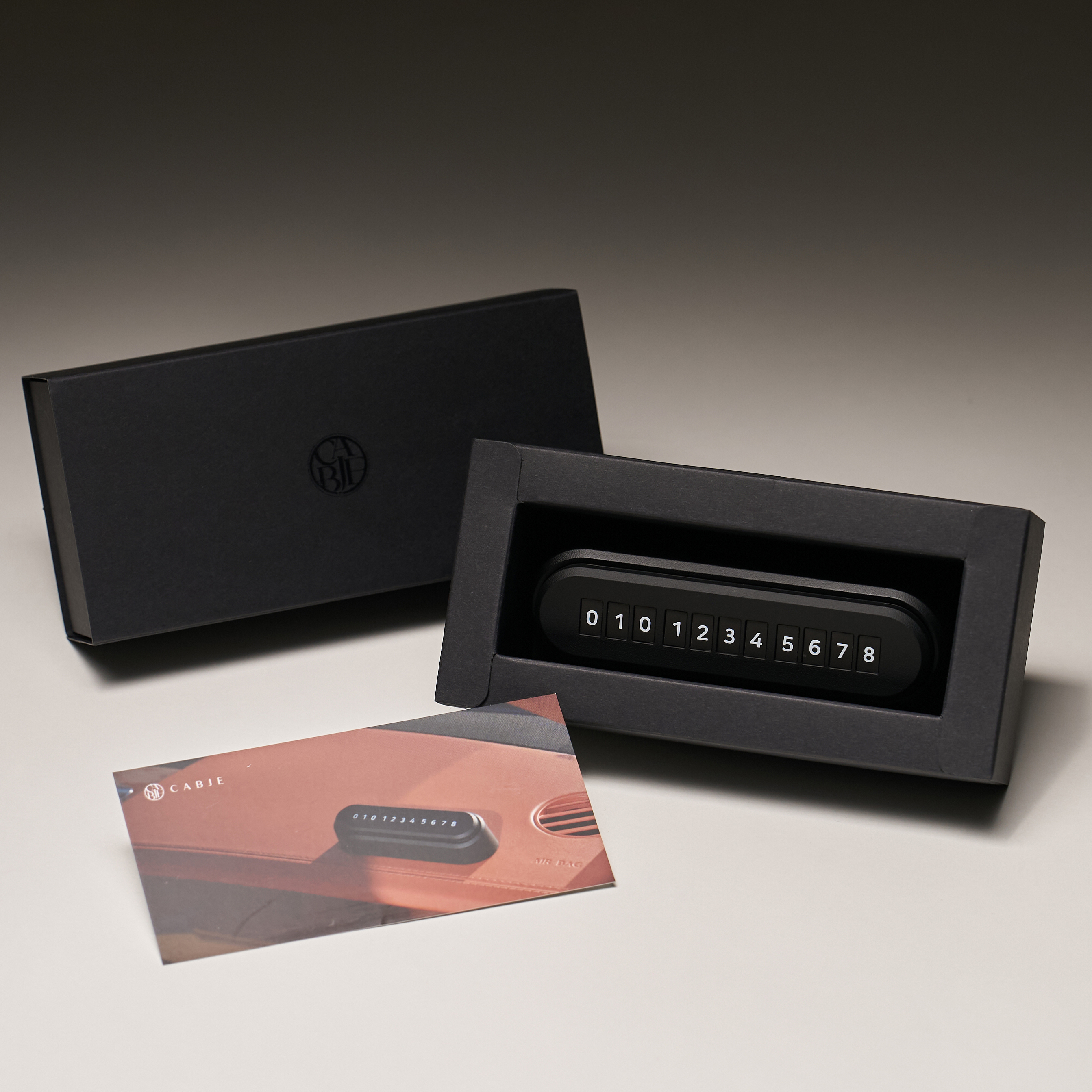 카브제 듀얼 주차번호판 차량용 자동차 연락처 알림판 새차선물 논슬립 패드 전화번호판 8줄