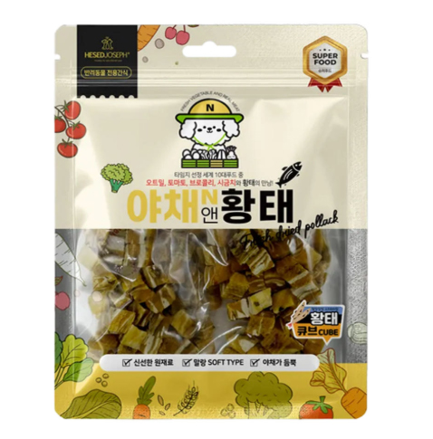 헤세드요셉 야채앤황태 큐브 160g - 상품 이미지