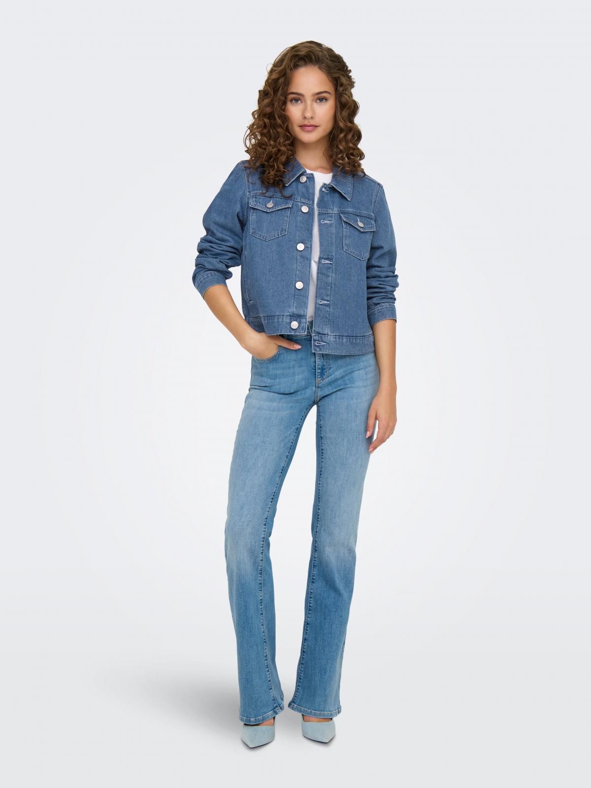 온리 베이직 데님 데님재킷 15346962_2116 BLUE / LIGHT BLUE DENIM - 상세 이미지 5