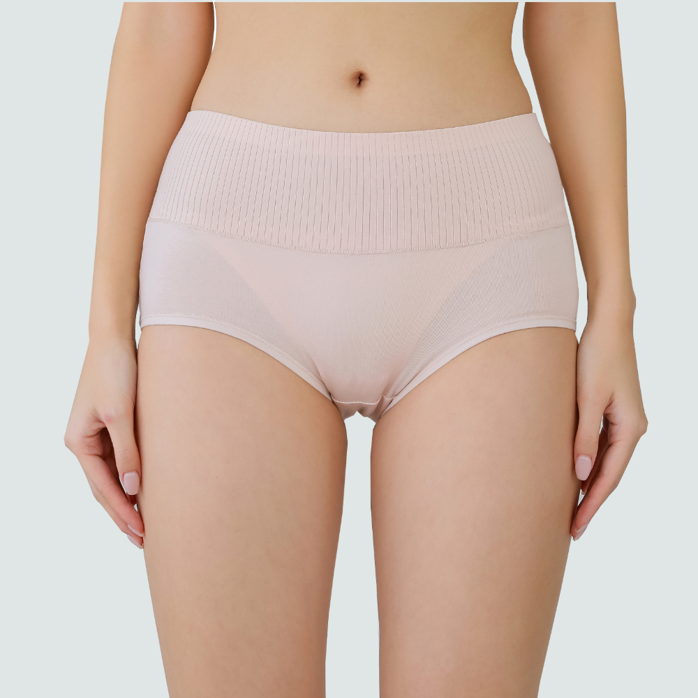 여성 면팬티 순면 복부 하이웨스트 팬티 속옷 편한 요일 맥시 코지 하이 질염 예방 이미지 4