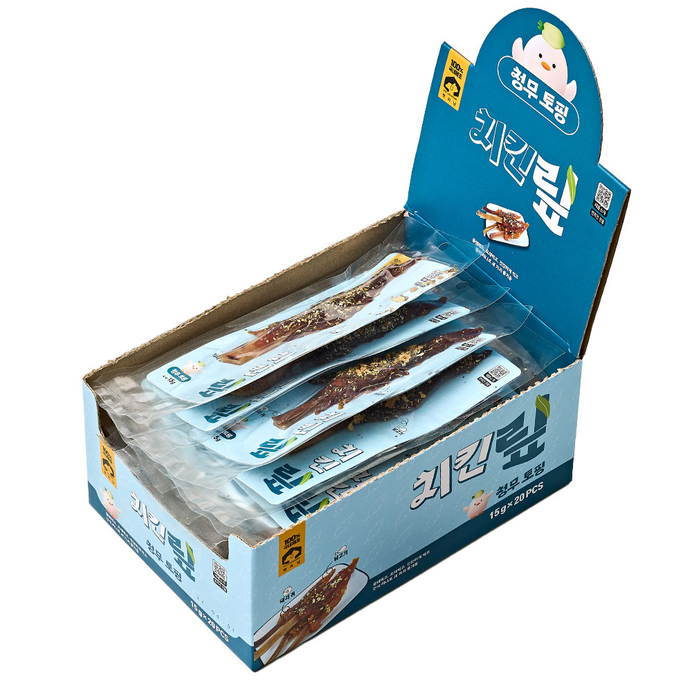 국내산 강아지육포 강아지다이어트간식 치킨 져키 오리지날 15g