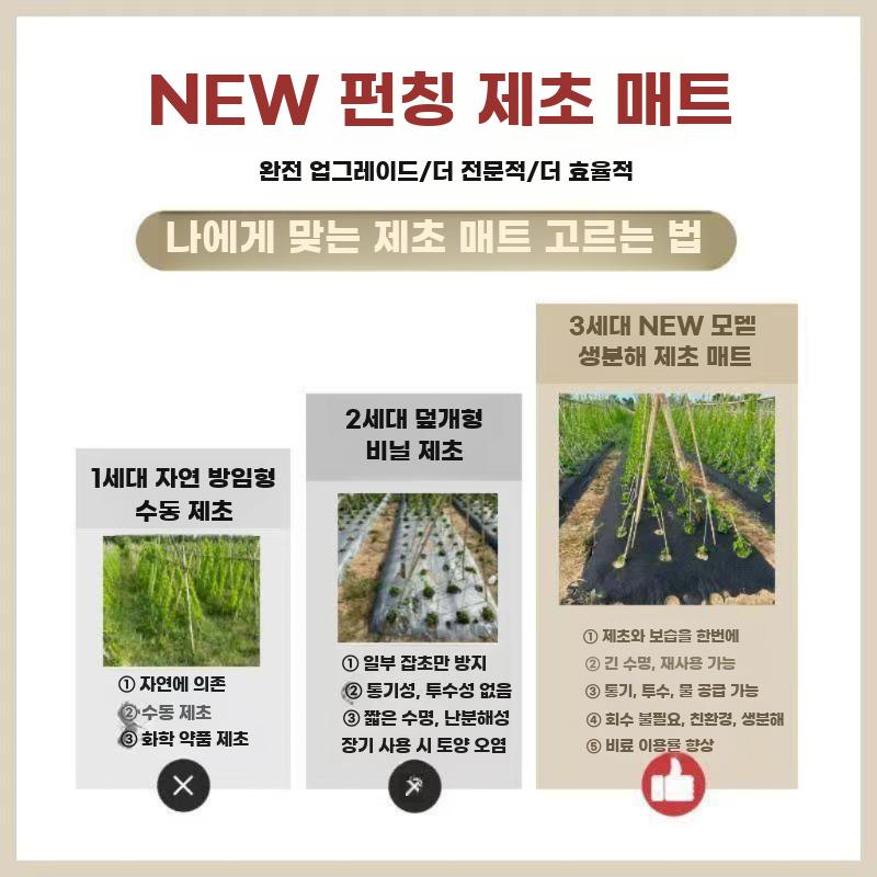유공부직포 6구멍 제초매트 잡초 1.5m 텃밭 덮개 - 상세 이미지 2