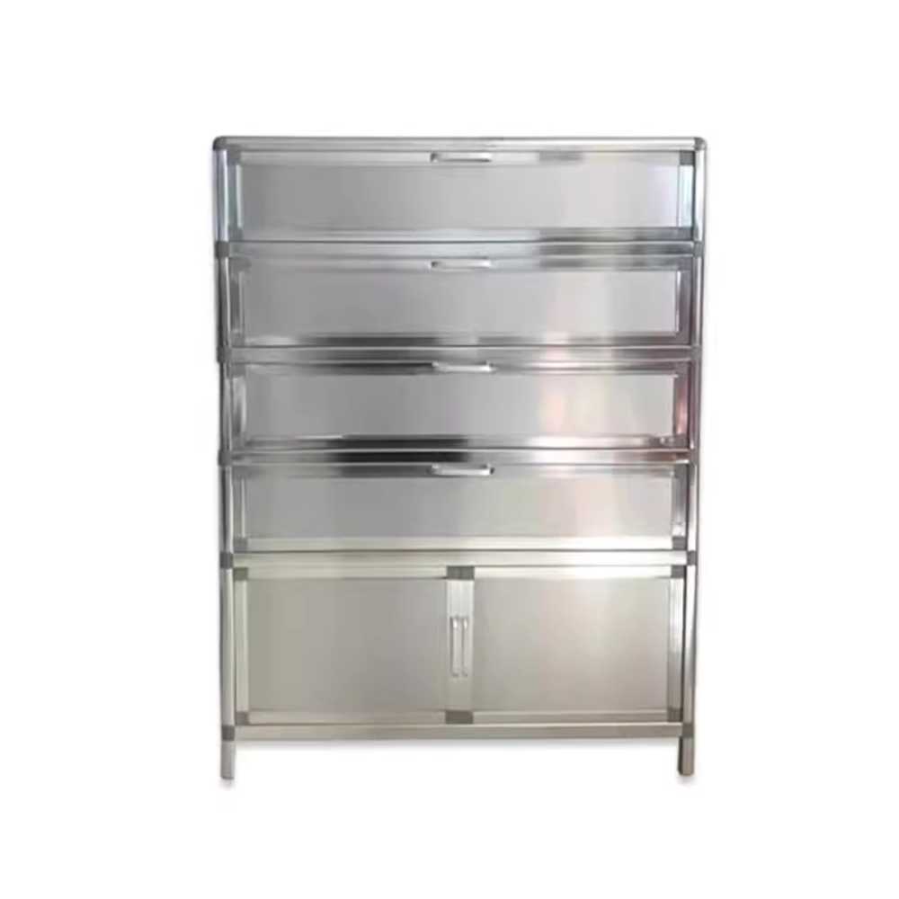 스테인리스 신발장 깔끔한 디자인 방수 통풍 수납장 4단 80x35x92cm - 상세 이미지 4