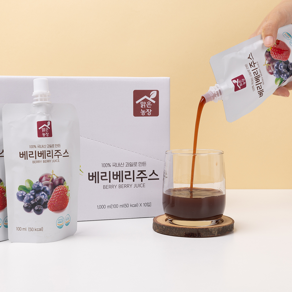 맑은농장 어린이 주스 100ml x 10개입 아기음료 4종 3박스선택 이미지 7