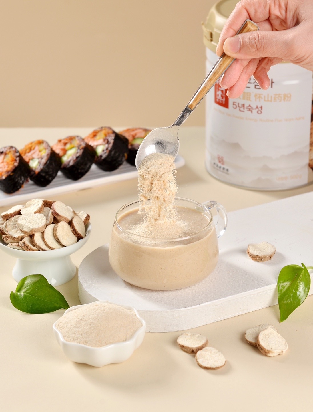 마가루 마분말 참마가루 아침식사대용 5년숙성 철곤참마 캔형 580g 고급쇼핑백 - 상세 이미지 2