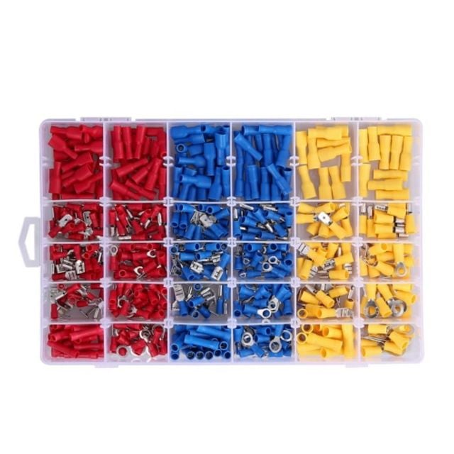 압착단자 세트 500pcs 전기전선연결 클램프 터미널 - 메인 이미지