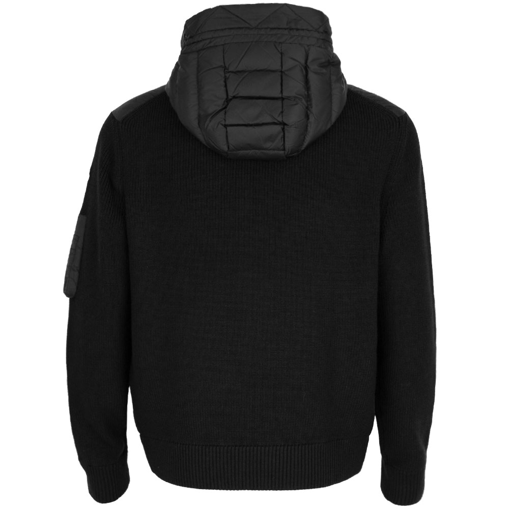 XL 몽클레어 울 패딩 후드 집업 블랙 가디건 9B50800 A9340 999 (2025 F/W) - 상세 이미지 4