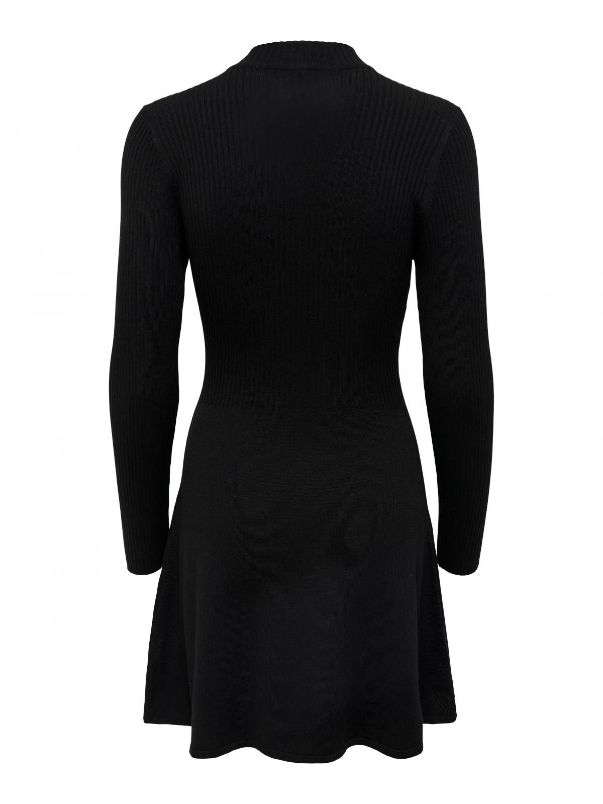 온리 미니멀 하이넥 니트 미니 원피스 블랙 15261975_2161 BLACK / BLACK - 상세 이미지 4
