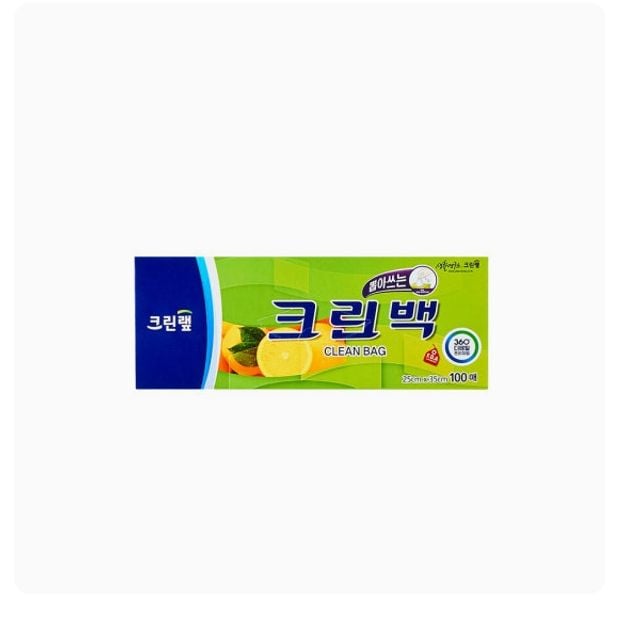 크린랲 뽑아쓰는 크린백 25cm x 35cm (중) 100매 - 상품 이미지
