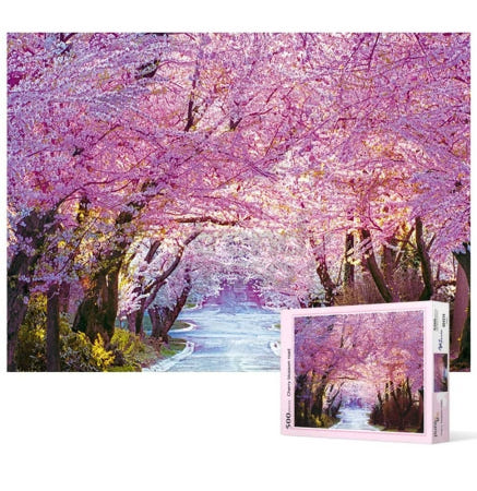 마켓터치드 500피스 직소퍼즐 벚꽃길 퍼즐500
