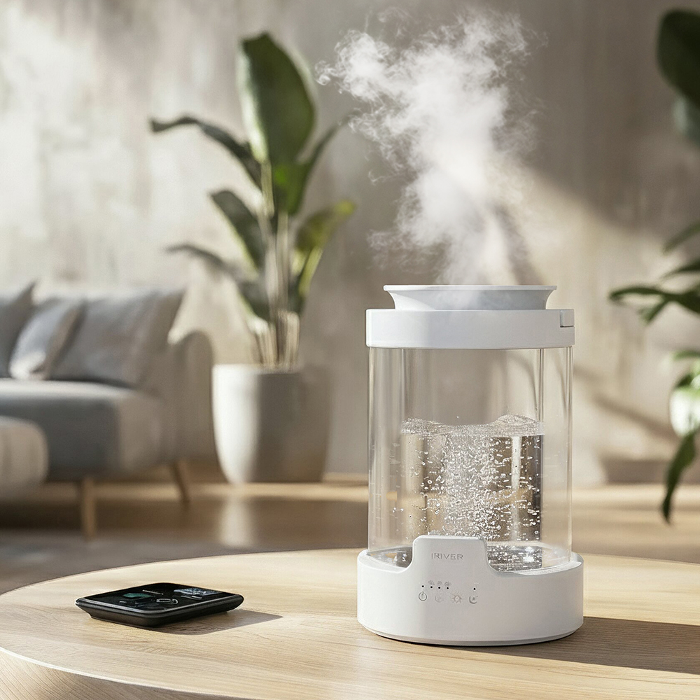 아이리버 가열식 가습기 물멍 스테인리스 급속가열 3L 신생아 아기 대용량 올스텐 JS03A