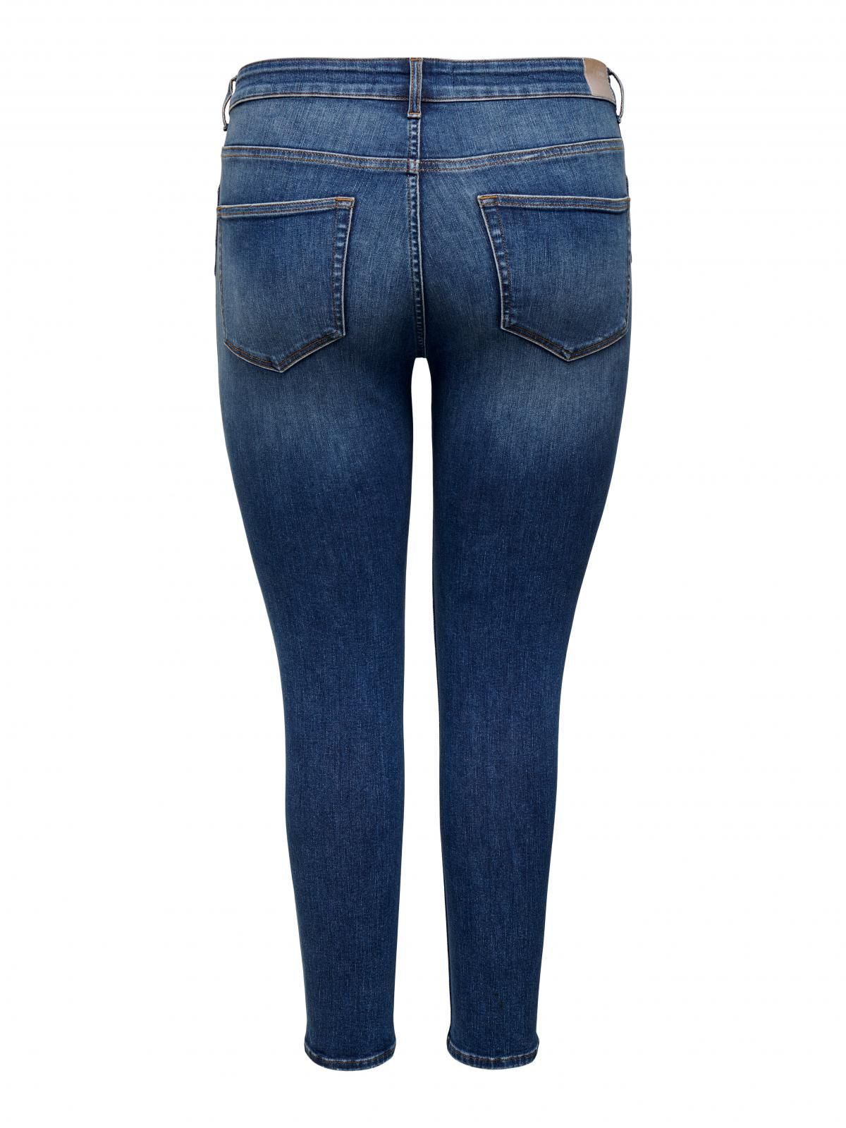 온리 미드웨이스트 테크니컬 스키니핏 진 15267793_2115 BLUE / MEDIUM BLUE DENIM - 상세 이미지 4