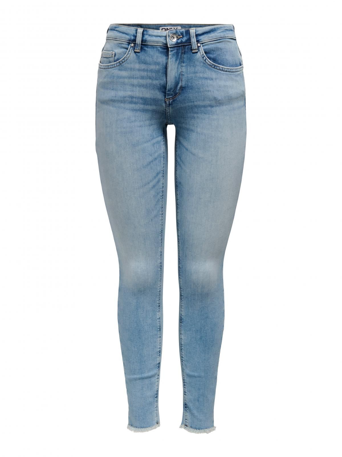 온리 데님 미드웨이스트 스키니핏 청바지 15338296_7023 BLUE / LIGHT MEDIUM BLUE DENIM - 상세 이미지 3
