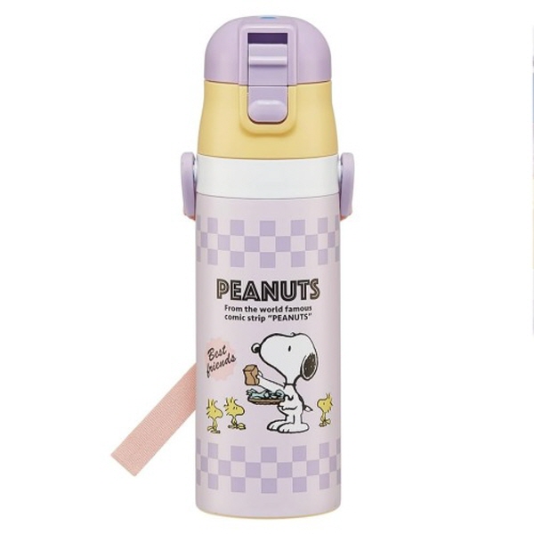 스누피 베스트프렌 보온보냉병 470ml 어깨끈물통 보온물병 - 상품 이미지