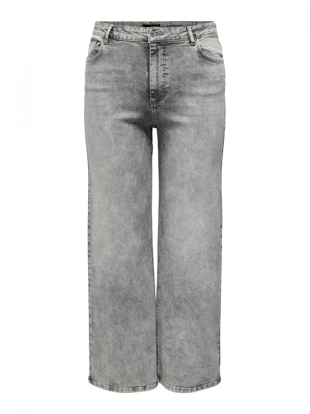 온리 하이웨이스트 와이드핏 데님 팬츠 15352602_3601 GREY / GREY DENIM - 상세 이미지 3