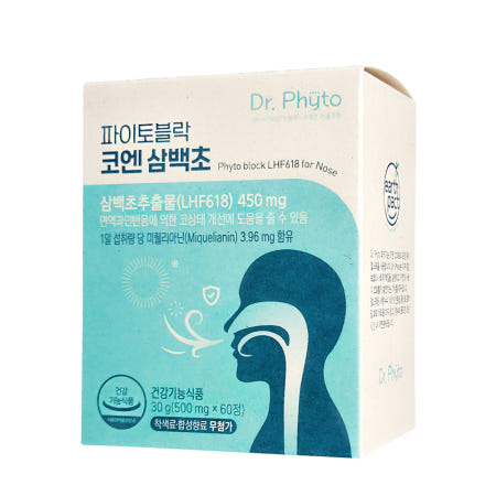 닥터파이토 파이토블락 코엔 삼백초 60정 x 1박스 (1개월분) 삼백초추출물