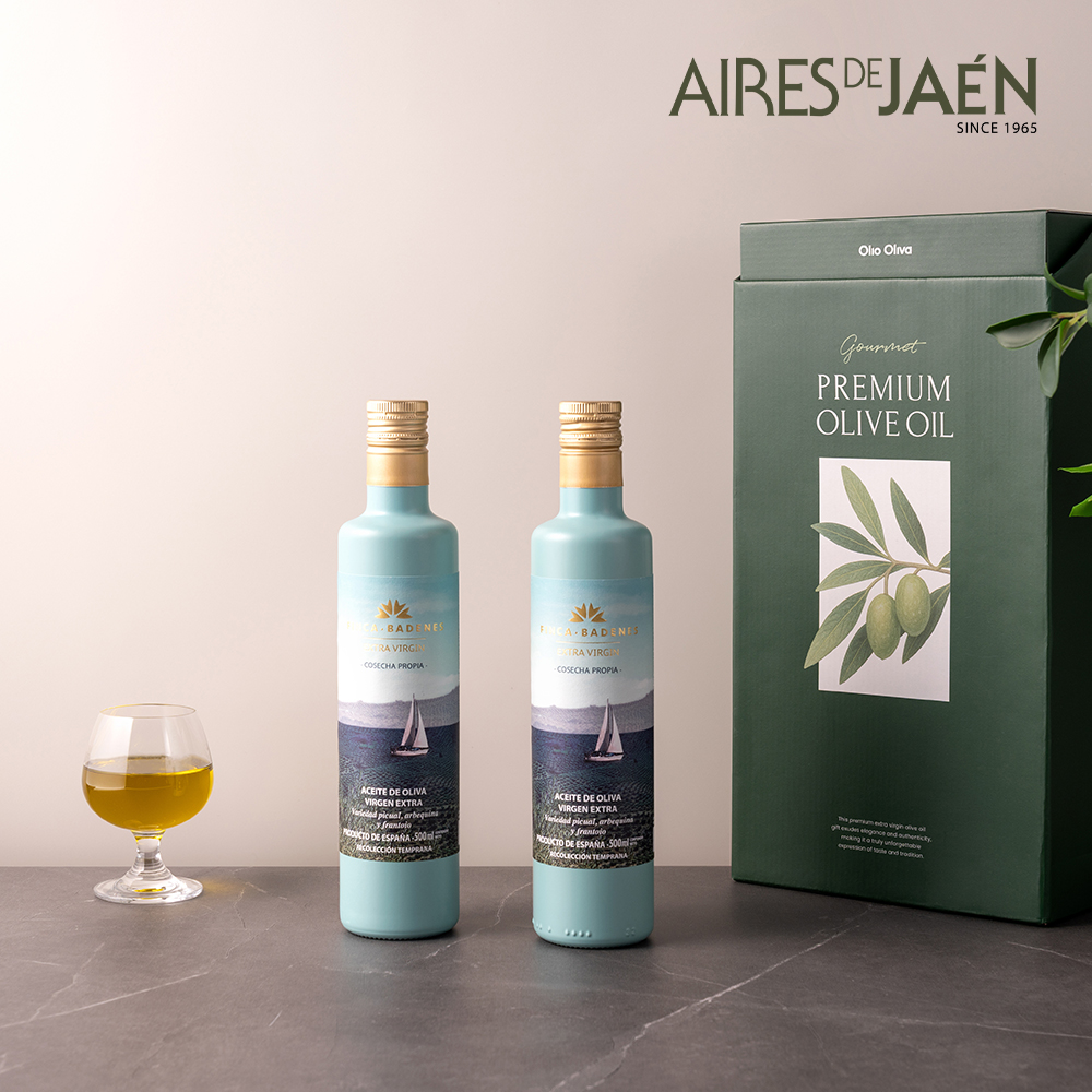 아이레스데하엔 핀카 바데네스 쿠파주 엑스트라버진 올리브오일 선물세트 500ml, 2병 - 상세 이미지 2