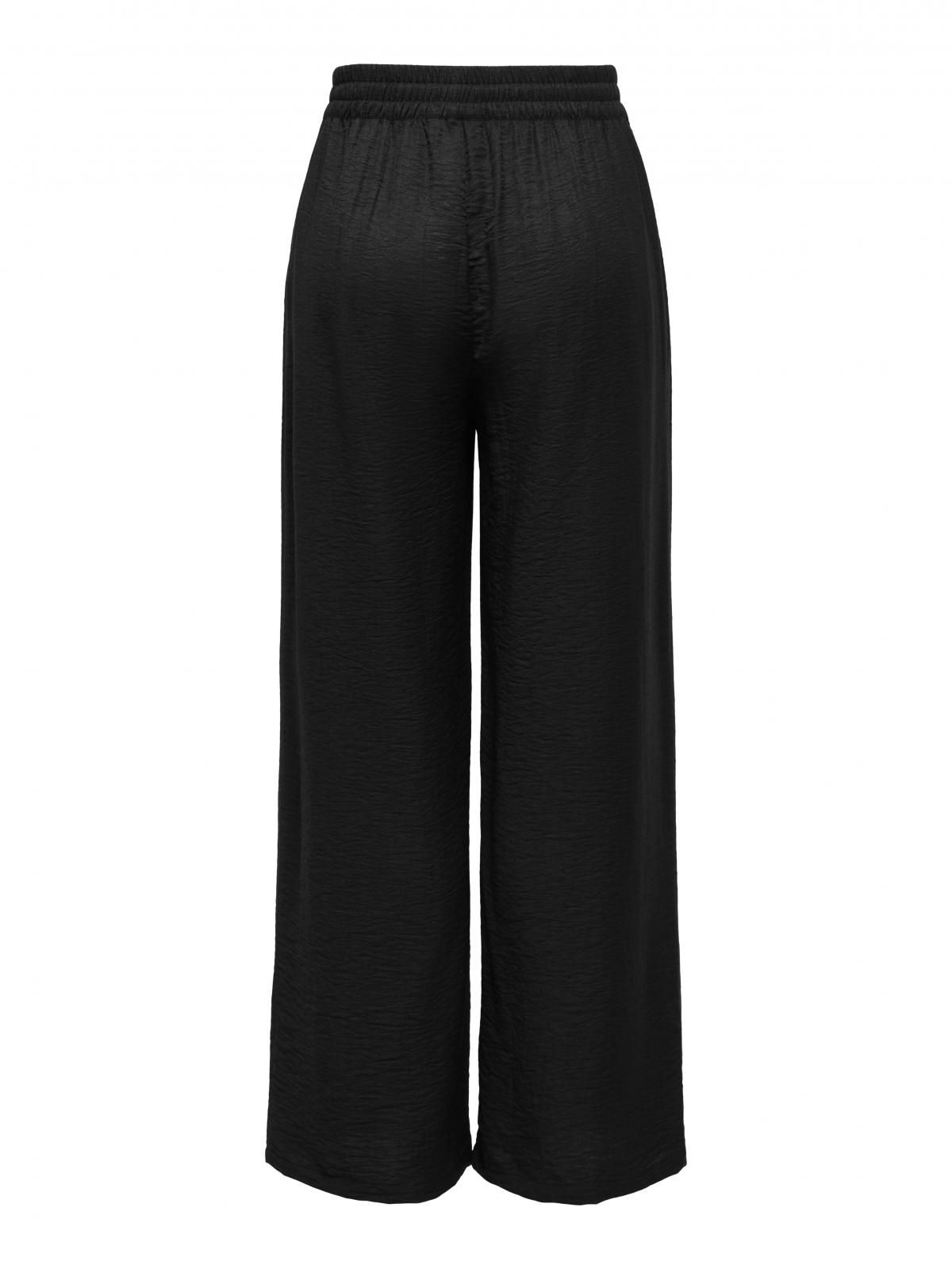 온리 와이드핏 테크니컬 밴딩 슬랙스 팬츠 15367169_2161 BLACK / BLACK - 상세 이미지 4