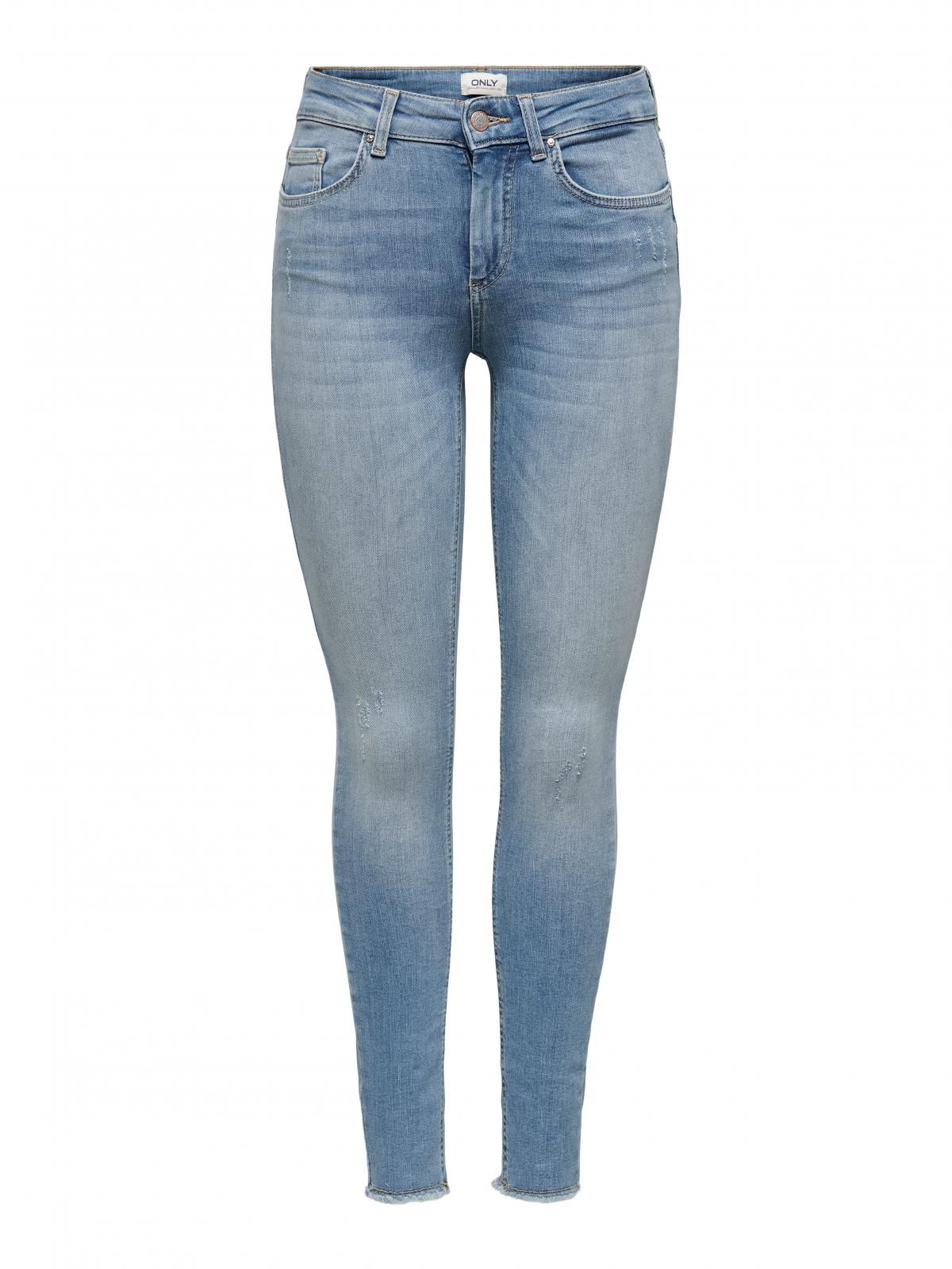 온리 미드웨이스트 스키니핏 연청 데님진 15162363_2116 BLUE / LIGHT BLUE DENIM - 상세 이미지 3