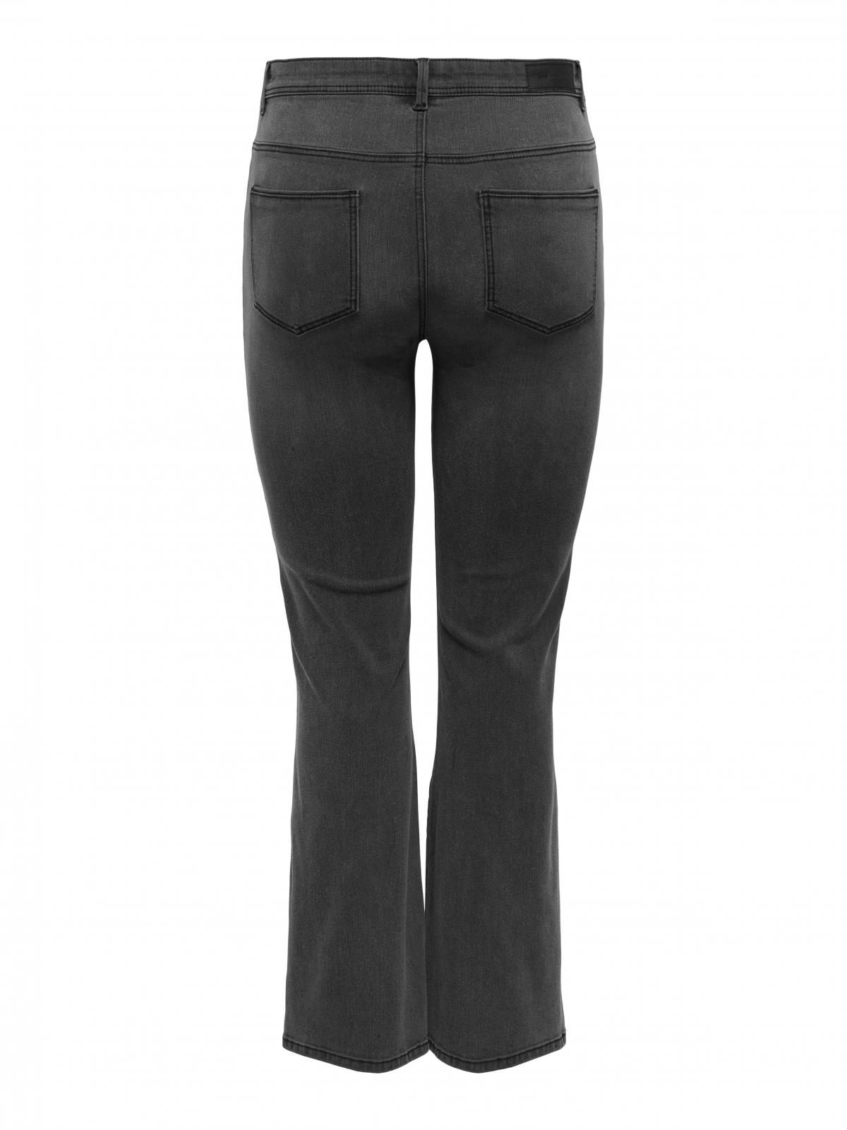 온리 커브핏 하이웨이스트 플레어 데님 진 15344606_2104 GREY / DARK GREY DENIM - 상세 이미지 4