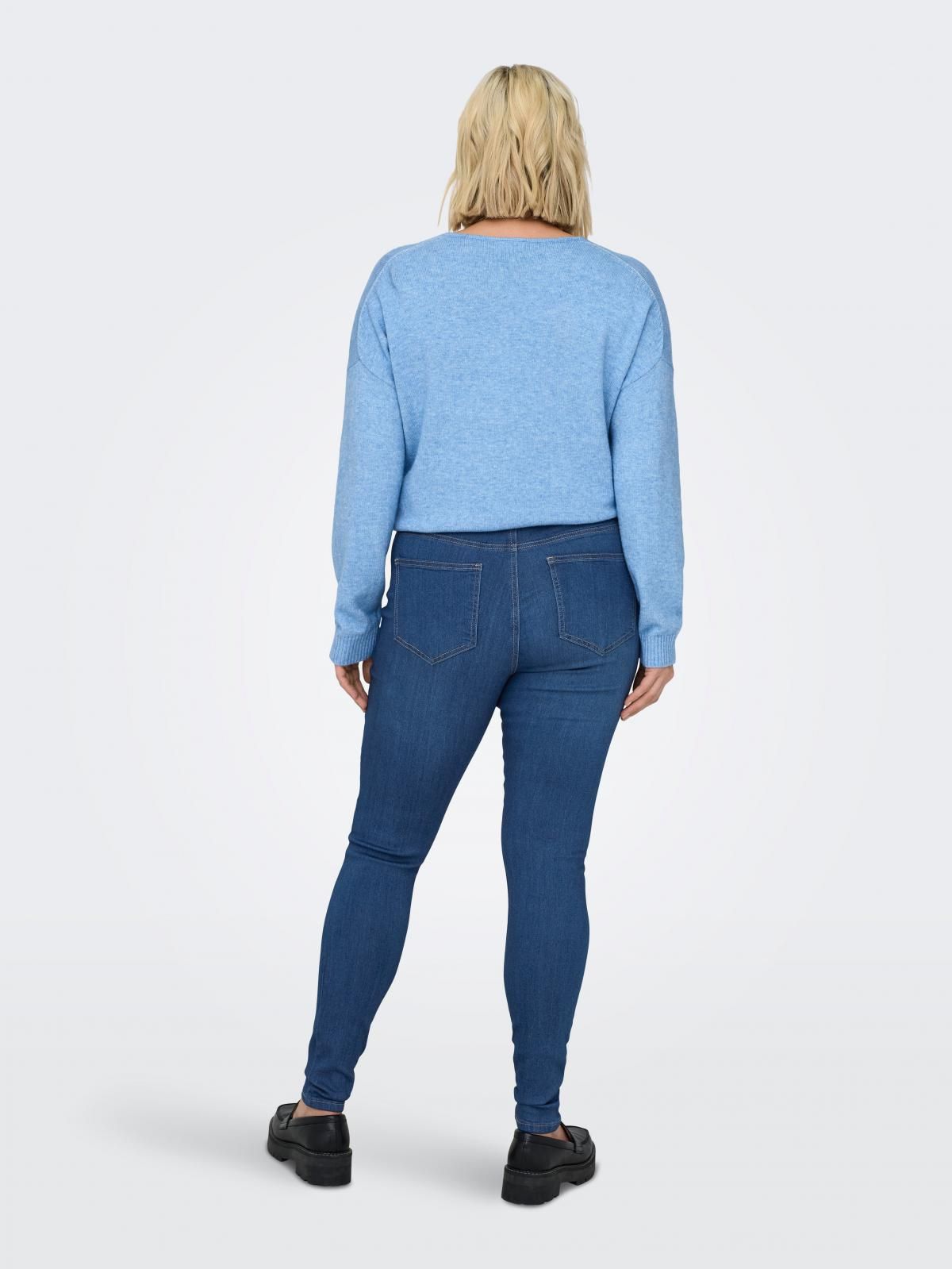 온리 데님 하이웨이스트 스키니핏 청바지 15313096_7023 BLUE / LIGHT MEDIUM BLUE DENIM - 상세 이미지 2