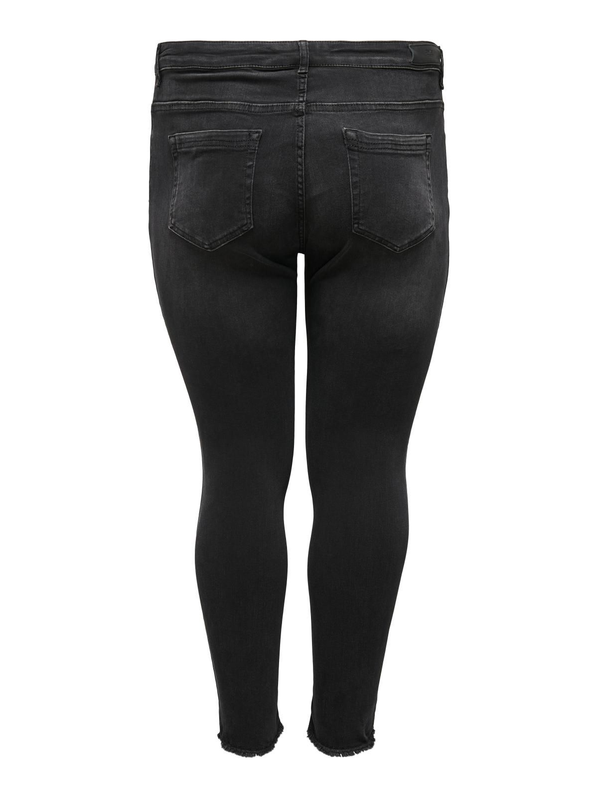 온리 플러스사이즈 스키니핏 데님 팬츠 15174949_2161 BLACK / BLACK - 상세 이미지 4
