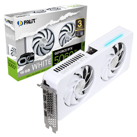 PALIT 지포스 RTX 5060 Ti WHITE OC D7 16GB 이엠텍 그래픽카드