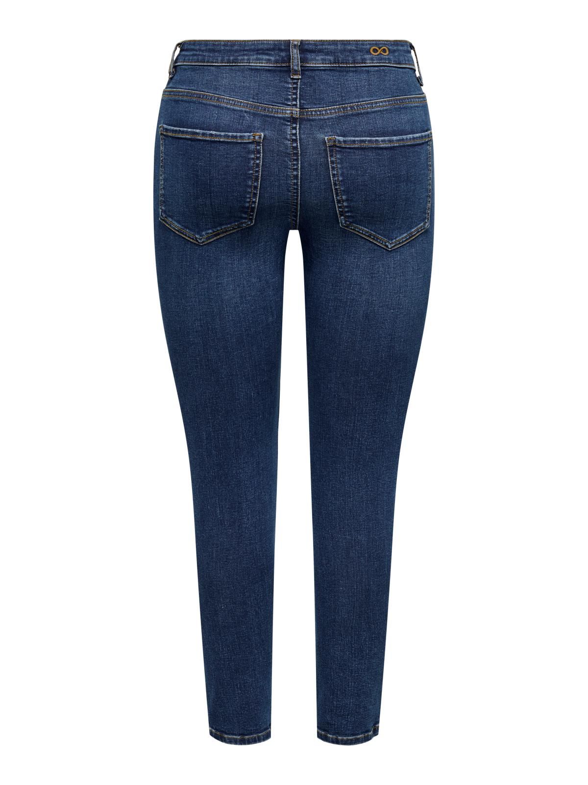 제이디와이 데님 미드웨이스트 진청 스키니 진 15346536_2114 BLUE / DARK BLUE DENIM - 상세 이미지 4