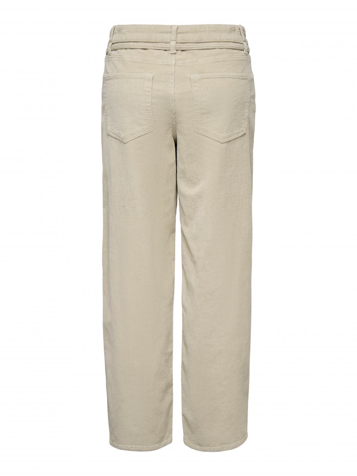 온리 코듀로이 스트레이트핏 팬츠 벨트 15360893_122 GREY / OATMEAL - 상세 이미지 4
