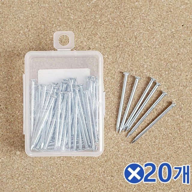 철 나무못 40mm 50개입x20개 수작업공구 부속품 공구 - 상품 이미지
