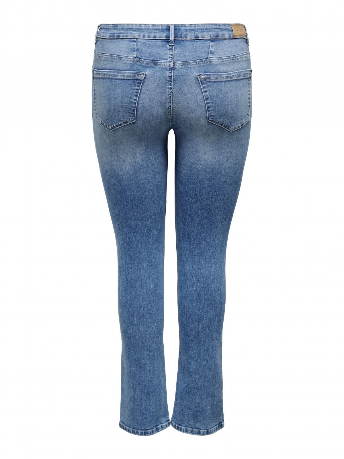 온리 빅사이즈 레귤러 웨이스트 스키니핏 진 15253109_2115 BLUE / MEDIUM BLUE DENIM - 상세 이미지 4