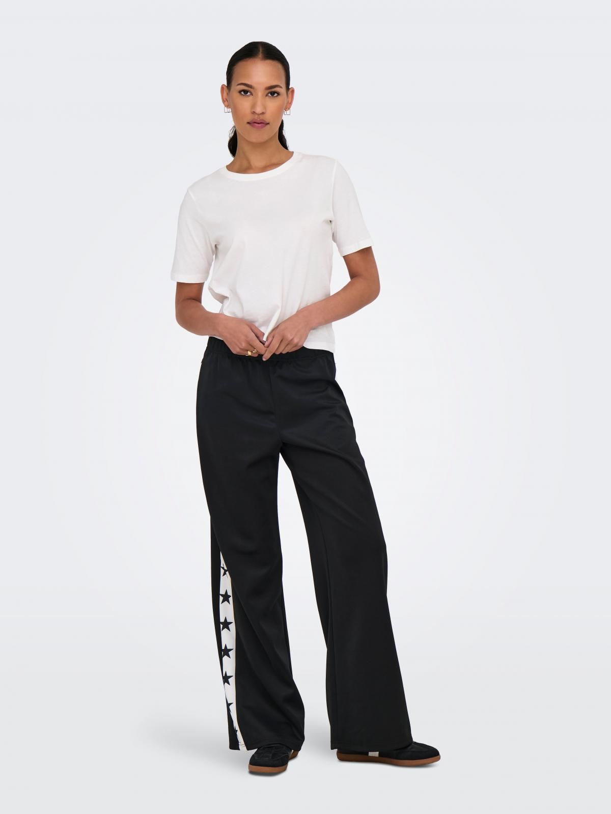온리 와이드핏 레귤러 테크니컬 팬츠 15354281_2161_1205558 BLACK / BLACK - 상세 이미지 5