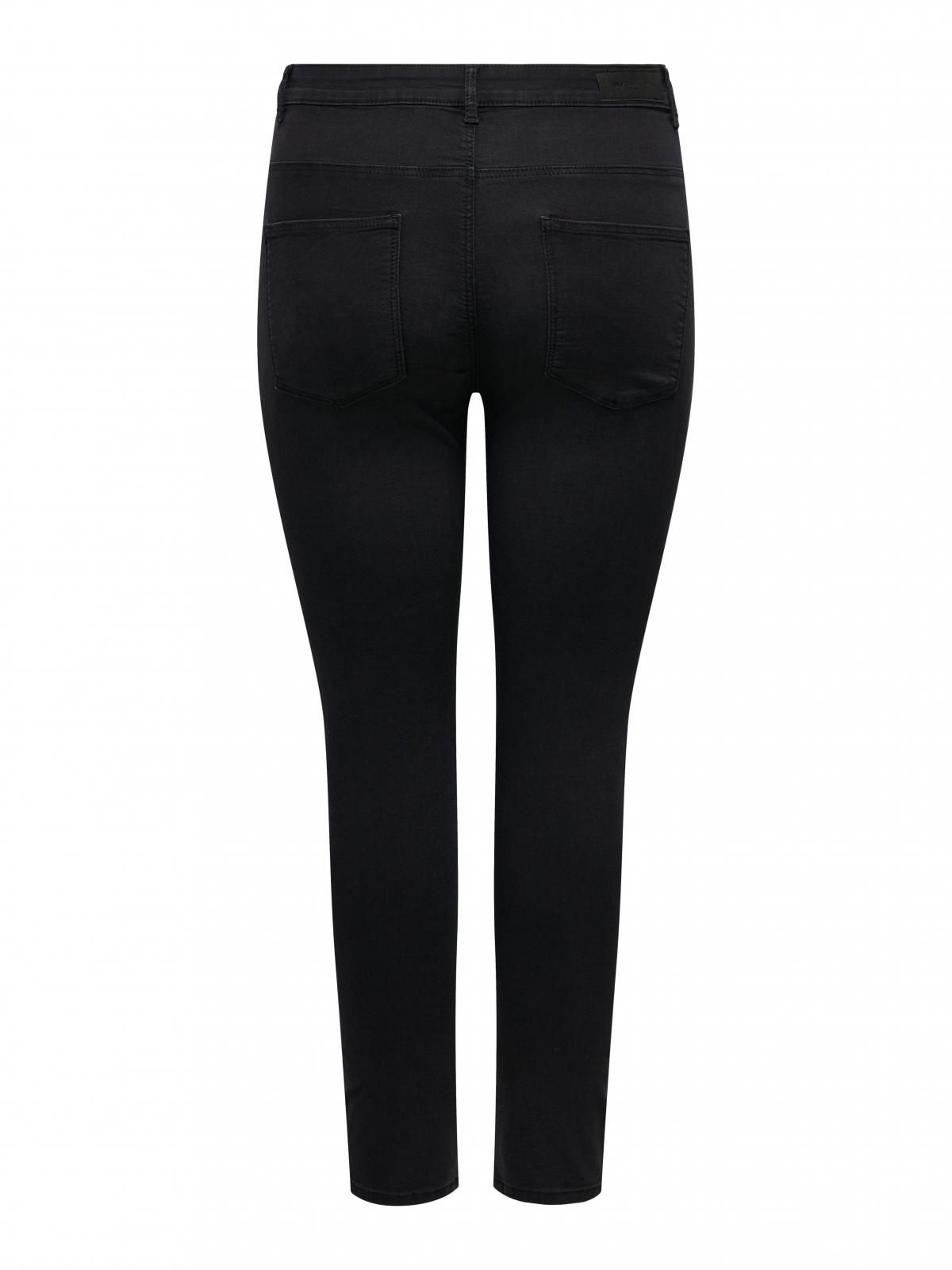 온리 하이웨이스트 스키니핏 진 빅사이즈 15328716_8183 BLACK / WASHED BLACK - 상세 이미지 4