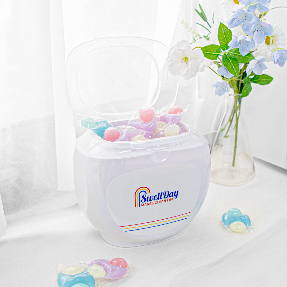 스웰데이 16주 향기지속 퍼퓸 캡슐세제 올인원 대용량 고농축 세탁세제 라벤더향 90개