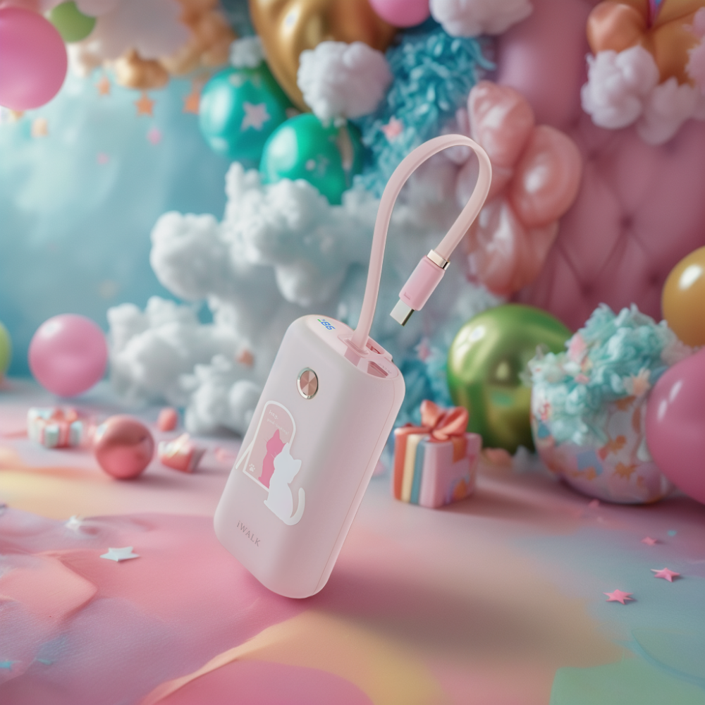 아이워크 기내반입보조배터리 초고속미니 휴대용 양방향충전 선물용 10000mAh, 화이트 - 상세 이미지 2