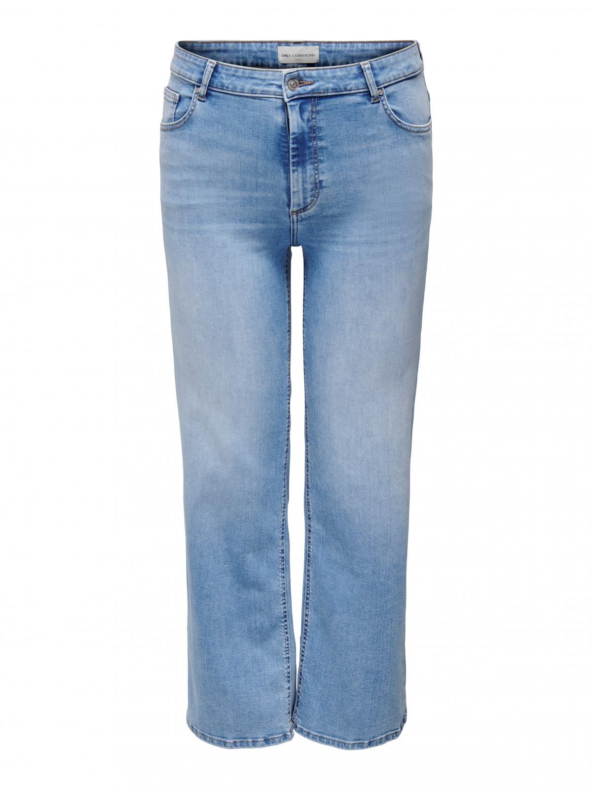 온리 빅사이즈 하이웨이스트 와이드핏 진 15313368_2116 BLUE / DARK BLUE DENIM - 상세 이미지 3