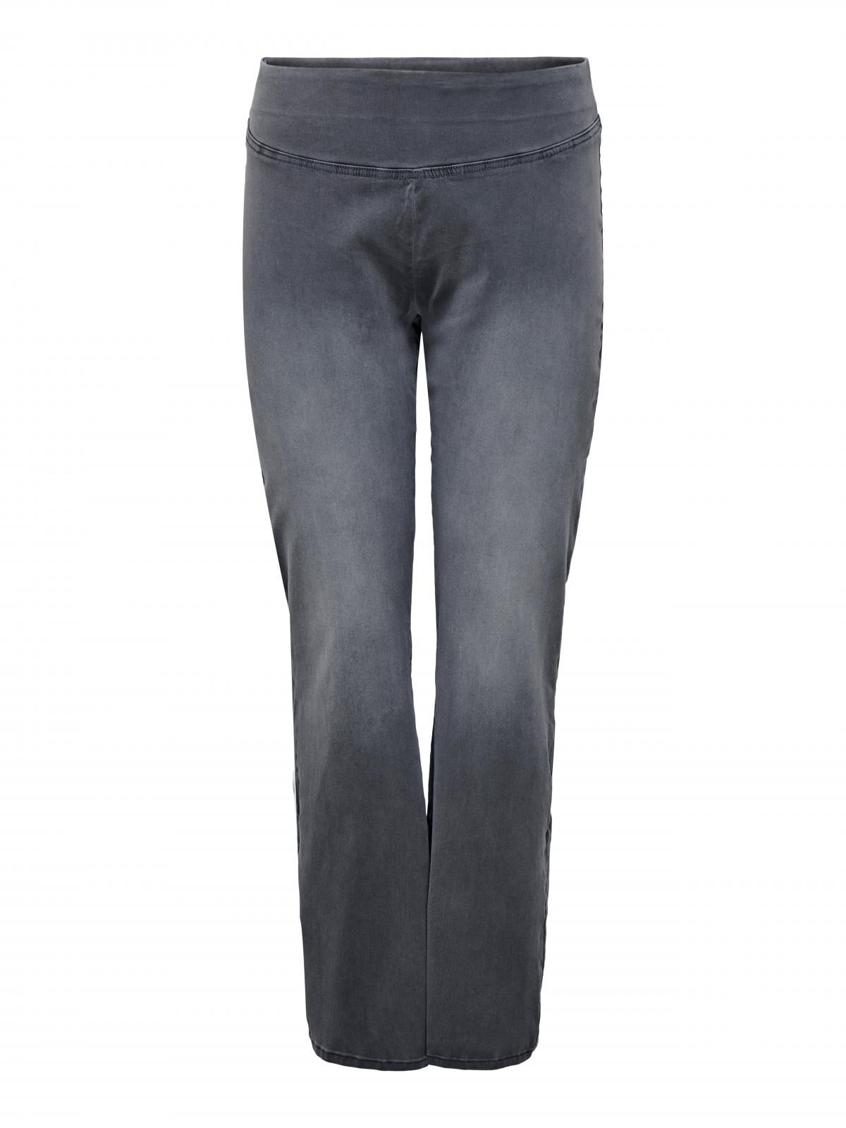온리 빅사이즈 하이웨이스트 플레어 부츠컷 청바지 15348262_3601 GREY / GREY DENIM - 상세 이미지 3