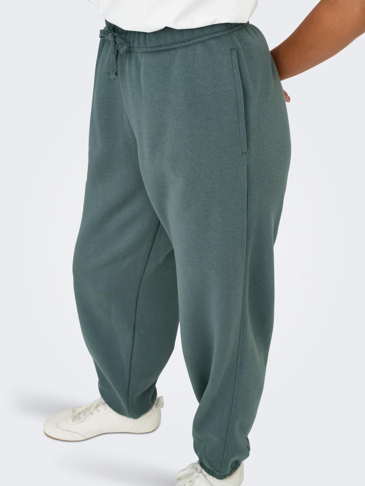 온리 와이드핏 테크니컬 스웨트팬츠 15357504_1469 GREEN / BALSAM GREEN 이미지 6
