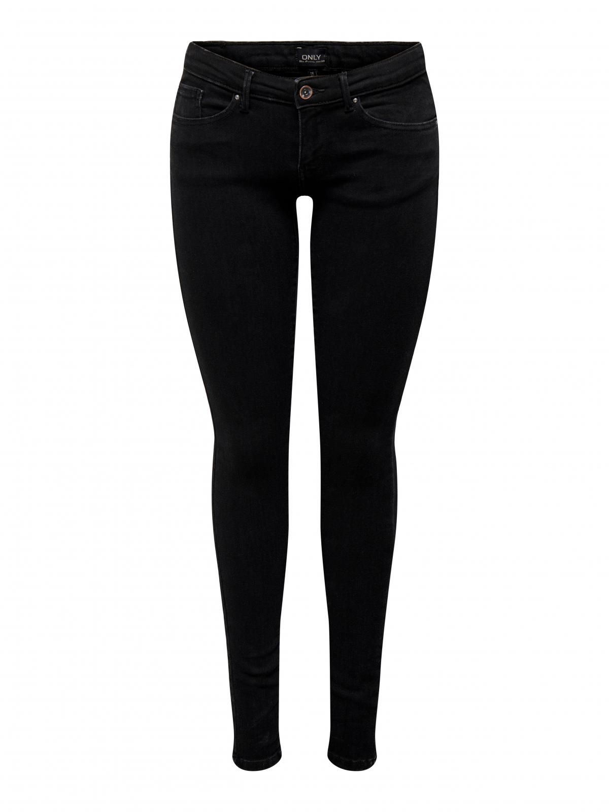온리 로우웨이스트 스키니핏 블랙 데님 팬츠 15370815_2103 BLACK / BLACK DENIM - 상세 이미지 3