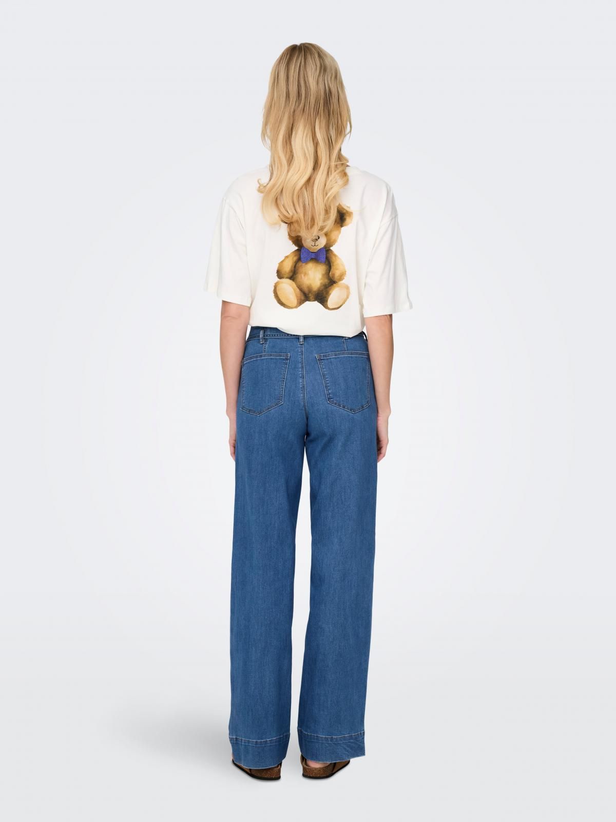온리 하이웨이스트 데님 와이드핏 진 15357961_2115 BLUE / MEDIUM BLUE DENIM - 상세 이미지 2