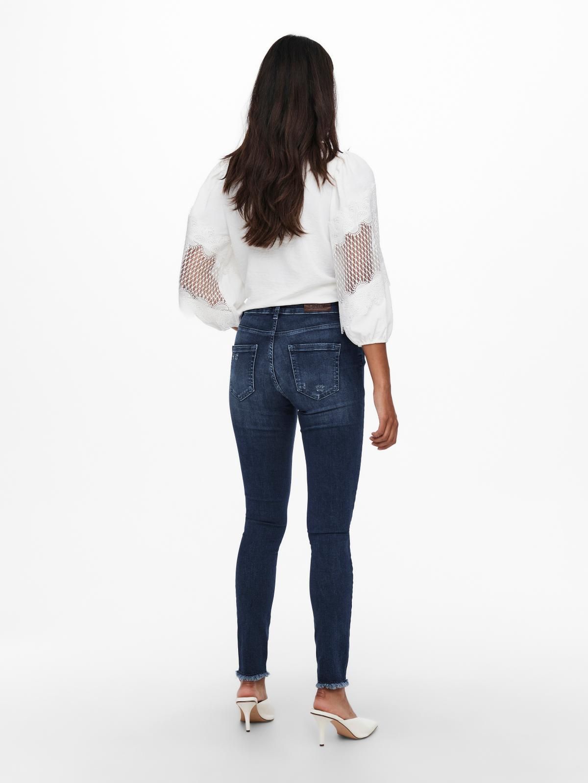 온리 데님 미드웨이스트 스키니핏 청바지 15234798_2114 BLUE / DARK BLUE DENIM - 상세 이미지 2