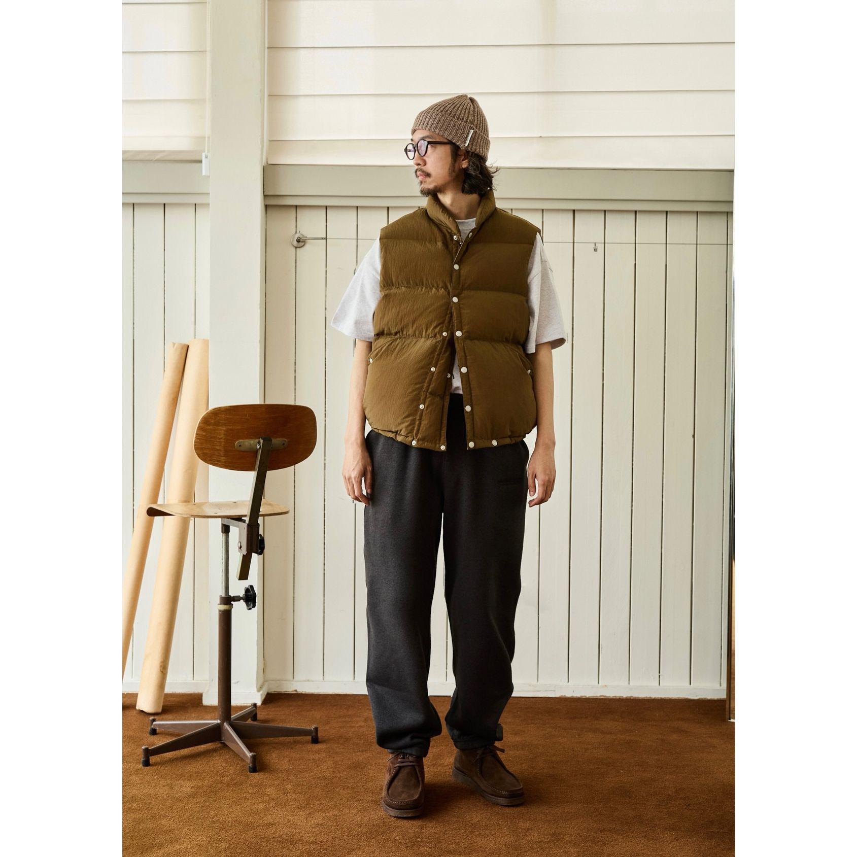 여성용 빈티지 하이 패딩 다운 베스트 FW25 스타일 토바코브라운 L - 상세 이미지 4