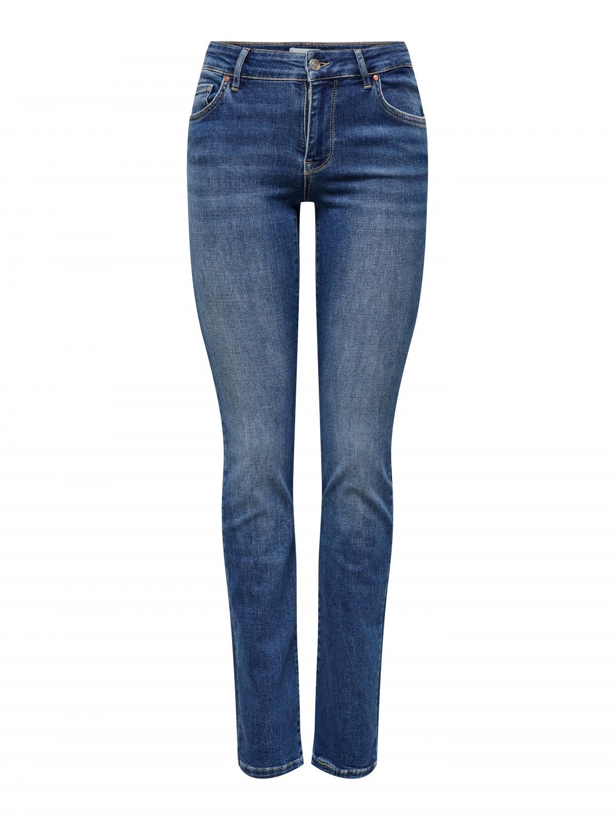 온리 미드웨이스트 스트레이트핏 데님 청바지 15252212_2115 BLUE / MEDIUM BLUE DENIM - 상세 이미지 3