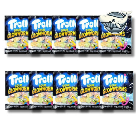 다온다샵 색다른 젤리 사탕 그로우웜즈 과일맛 10g 아기간식 여행간식 어린이간식 대용량젤리 과자선물