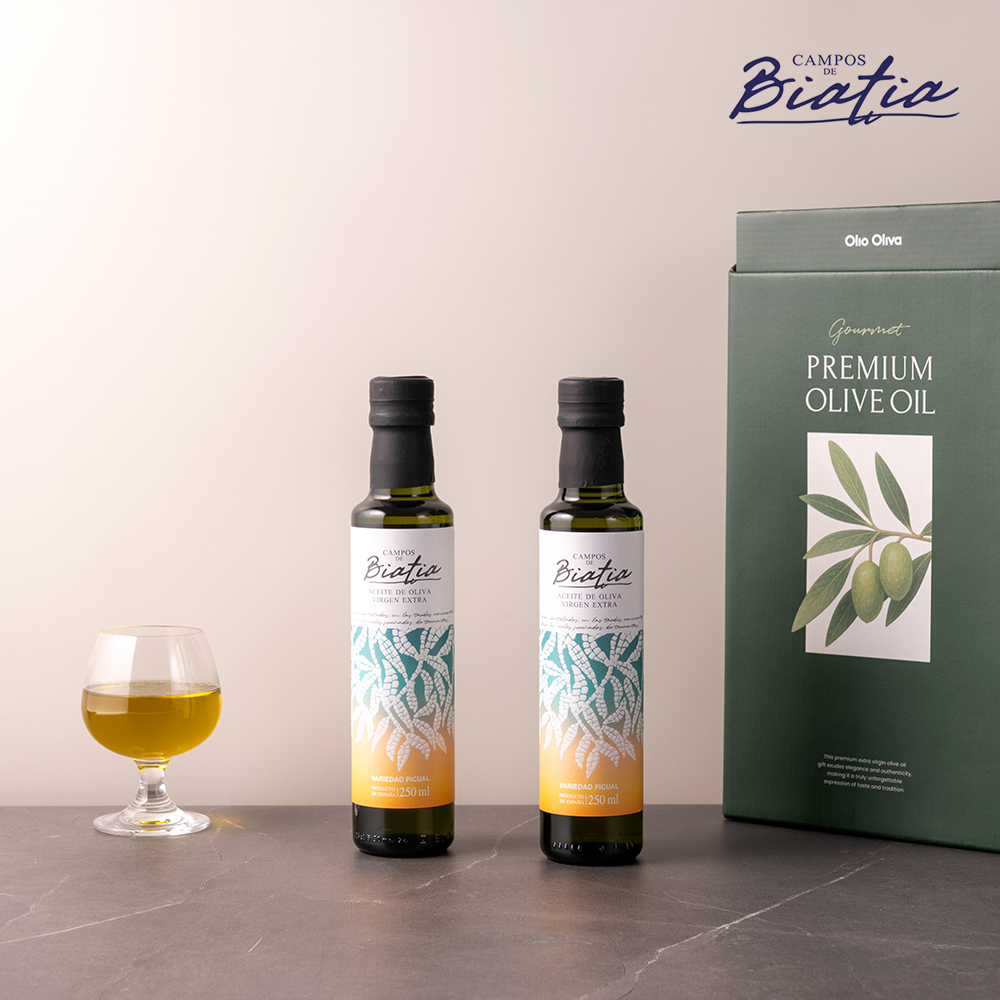 비아티아 파밀리아 엑스트라버진 올리브오일 선물세트 250ml, 2병 - 상세 이미지 2