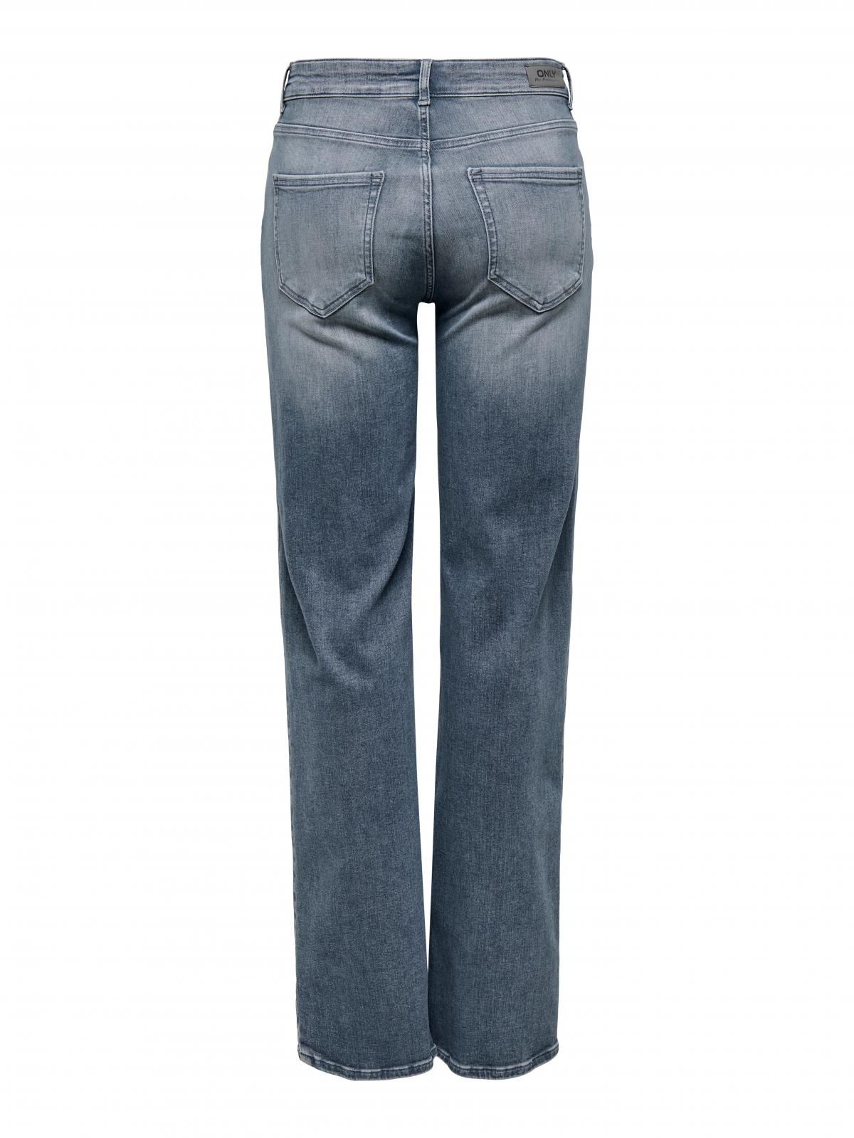 온리 미드웨이스트 스트레이트핏 청바지 15353695_7026 BLUE / SPECIAL BLUE GREY DENIM - 상세 이미지 2