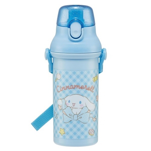 시나모롤 빅리본 원터치 어깨끈물병 480ml 물통 - 상품 이미지
