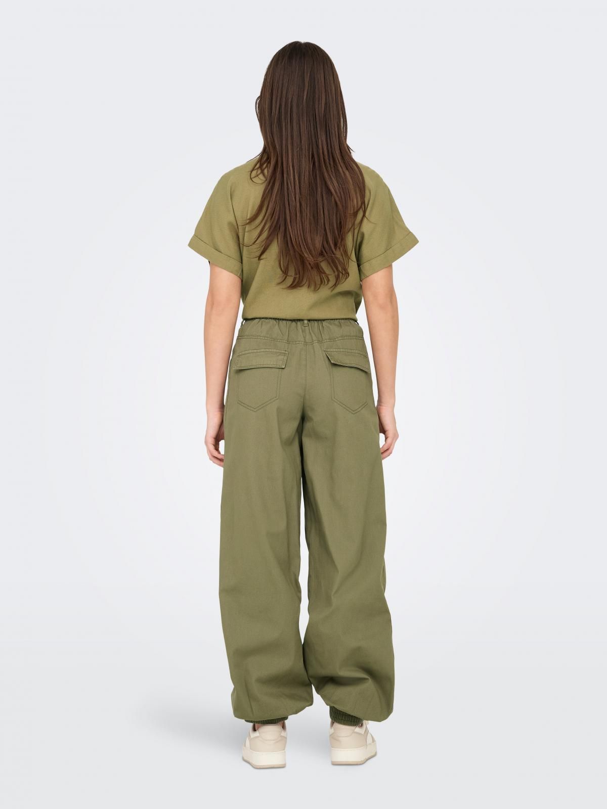 온리 테크니컬 루즈핏 조거 팬츠 15354585_1905 BROWN / ALOE - 상세 이미지 2