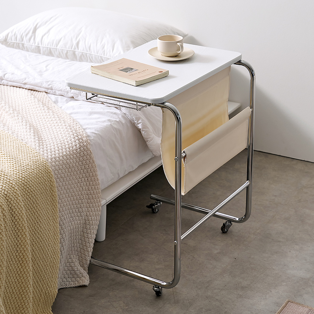 침대 사이드테이블 이동식 소파사이드테이블 미니 철제